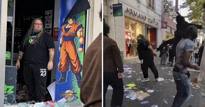 Game Store Employee Goes Viral After Defending Store During France Riots