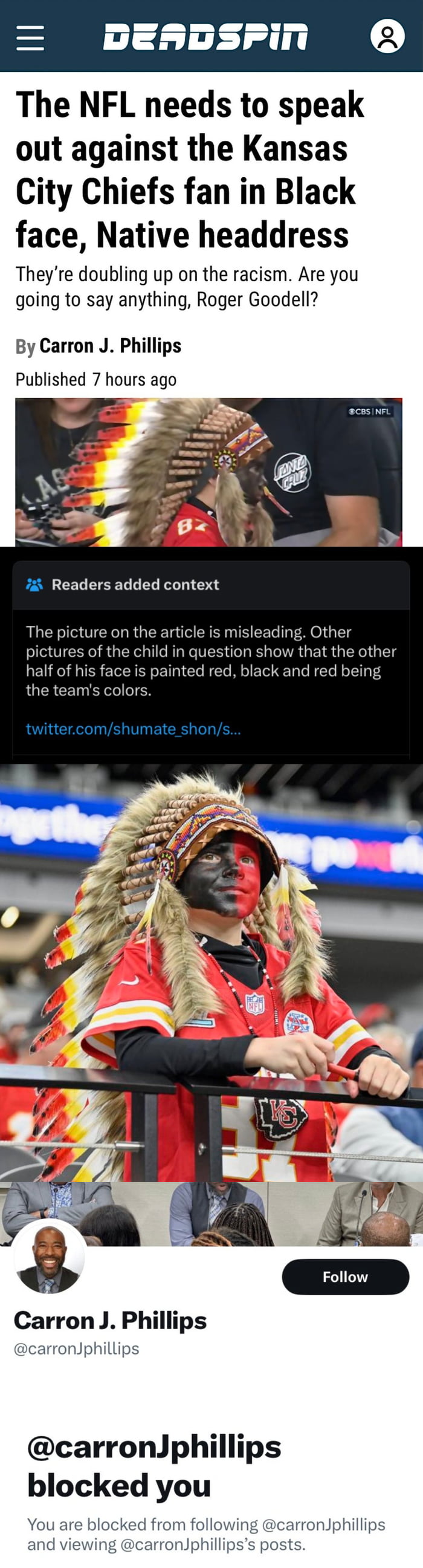 Nuked by community notes. Also look how deceptive this journalist is. He is trying to get a kid banned from attending stadium to watch his favourite team play. The media are garbage.