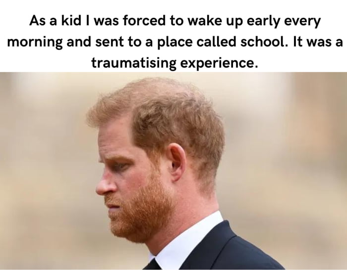 Poor little prince...