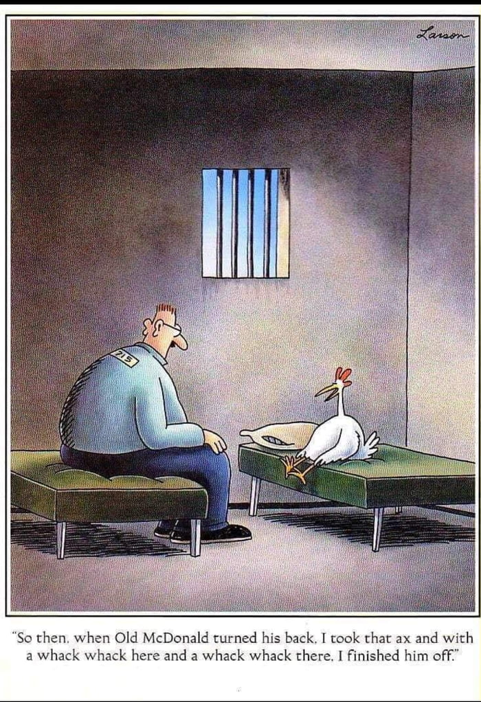 How do you like your chicken - bloody thirsty, pls.