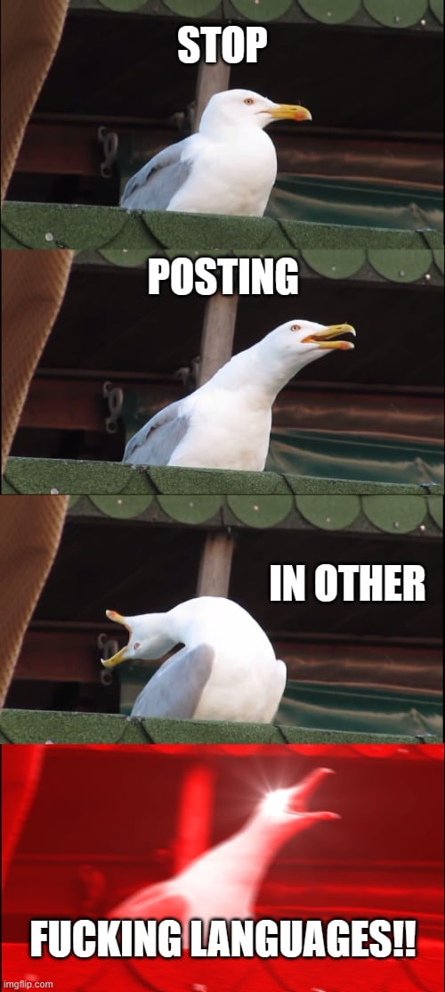 I'm tired of seeing so many bots in other languages