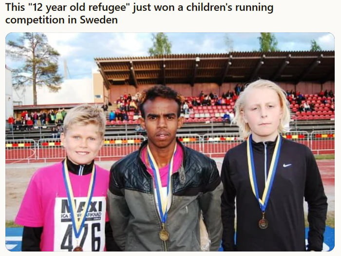 Of course, that's how 12 years old look like. After a childhood in a toxic waste container.