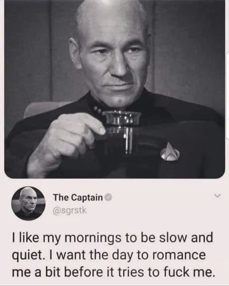 The older I get, the more time before work I need.