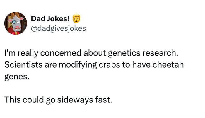 Crabs with cheetah genes, what could go wrong