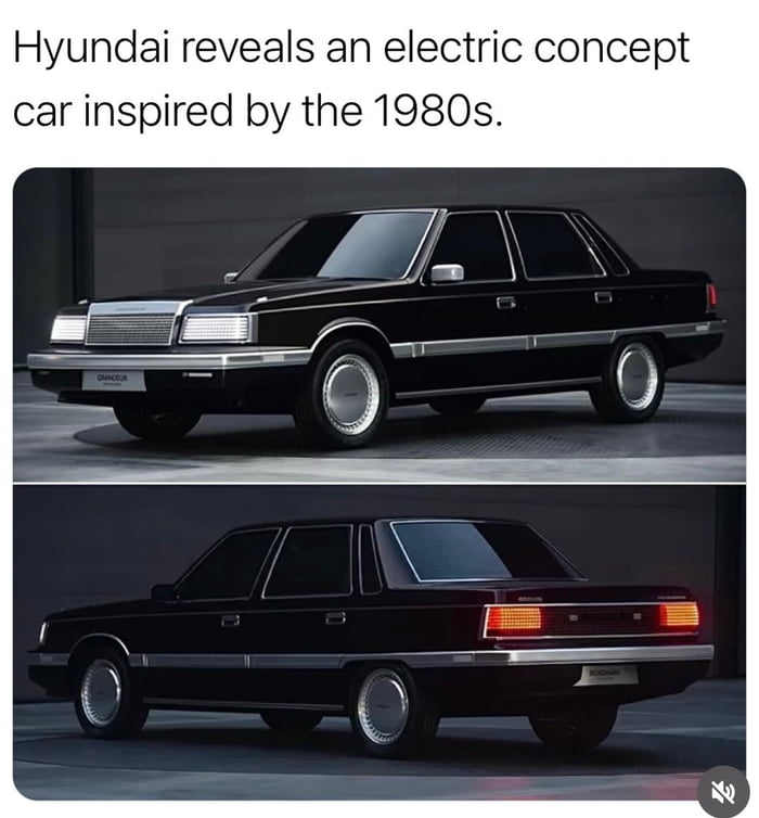 The Hyundai looks more like a Chrysler Imperial