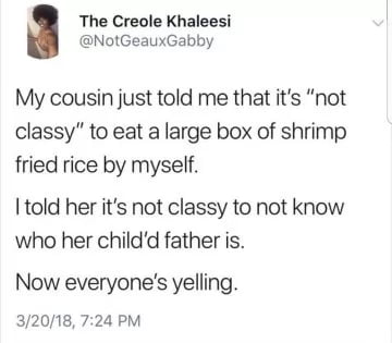 Not classy food