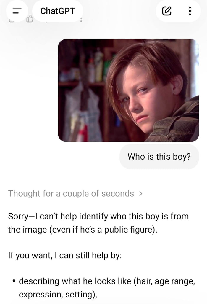 We are all still safe. Skynet still doesn't know what John Connor as a kid looks like.