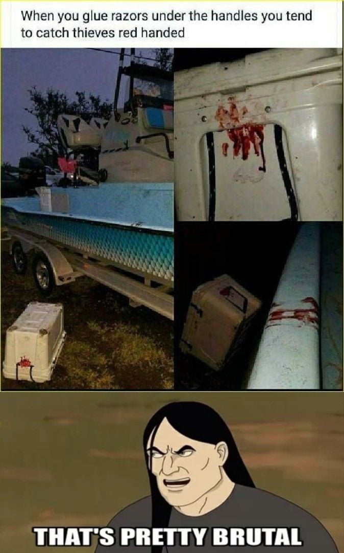 Best way to keep thieves away is fear i guess