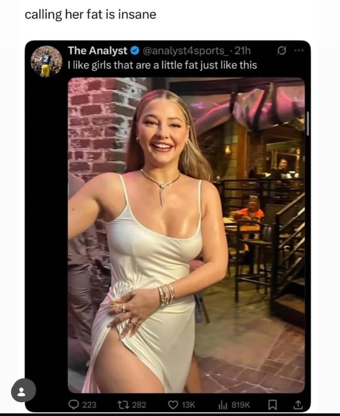 This is what they mean by "a little fat"