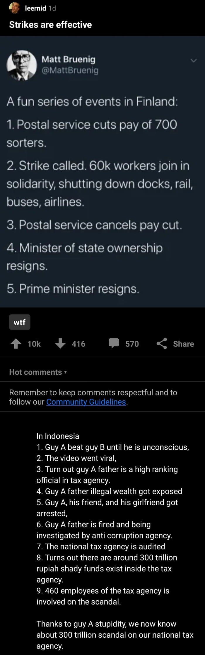 One thing lead to another.