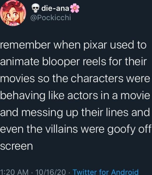 Animate blooper reels