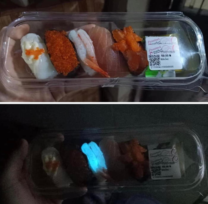 I think there's something wrong with my sushi