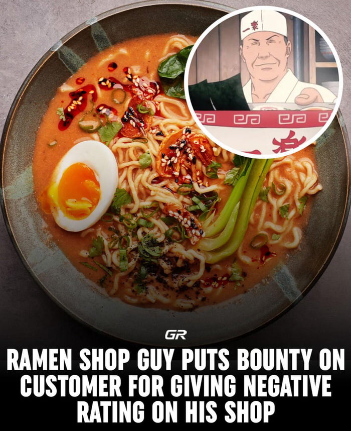 When the ramen is so good, the owner takes negative reviews personally.