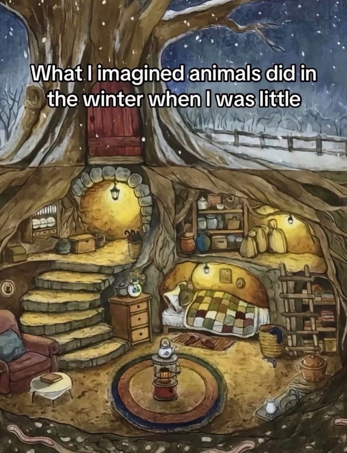 My childhood imagination was peak cozy goals