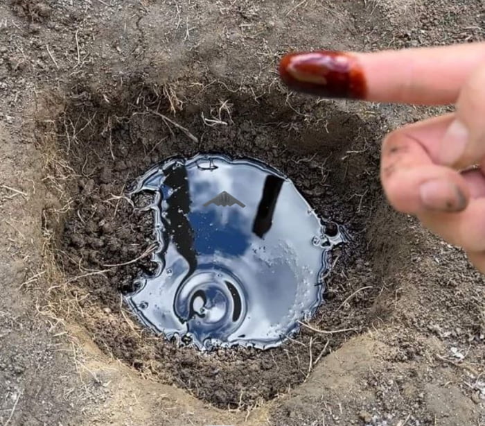 Dude discovered crude oil in his backyard