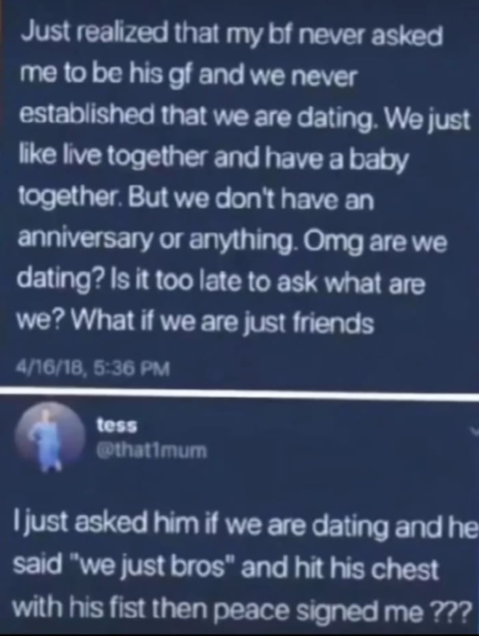 Bros in a relationship