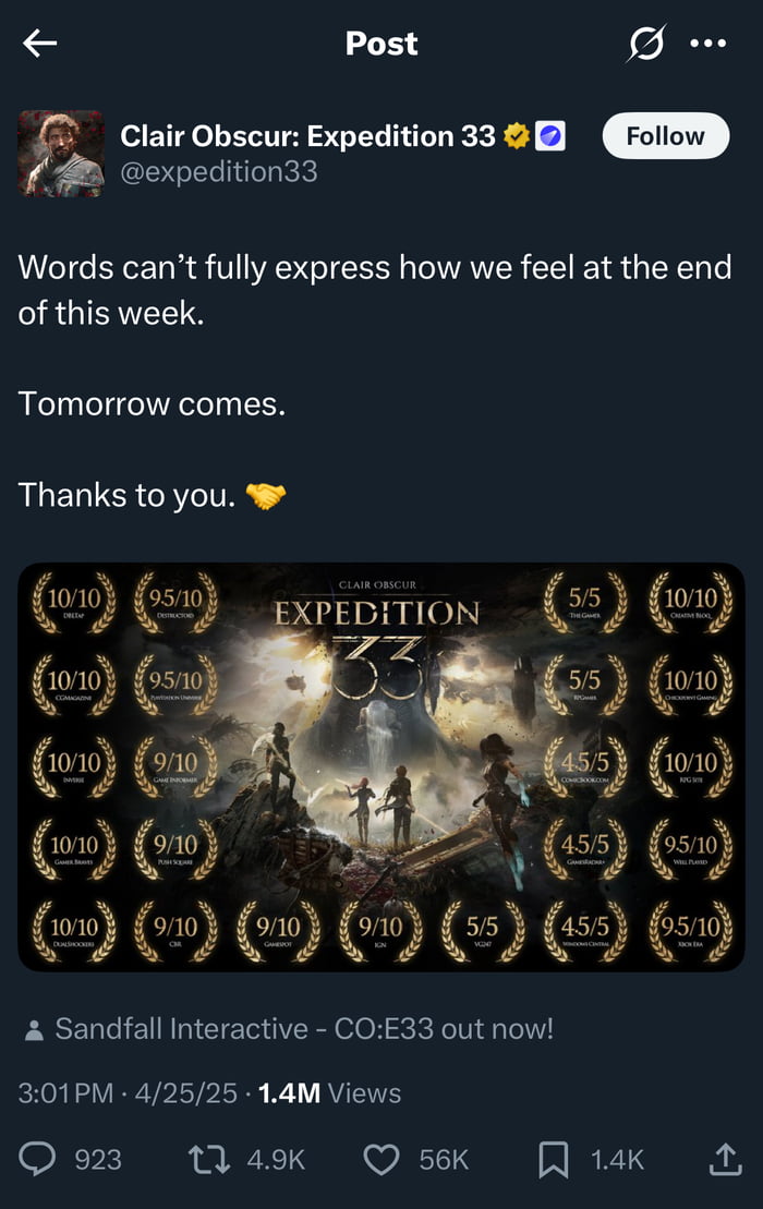 When you do a really good job