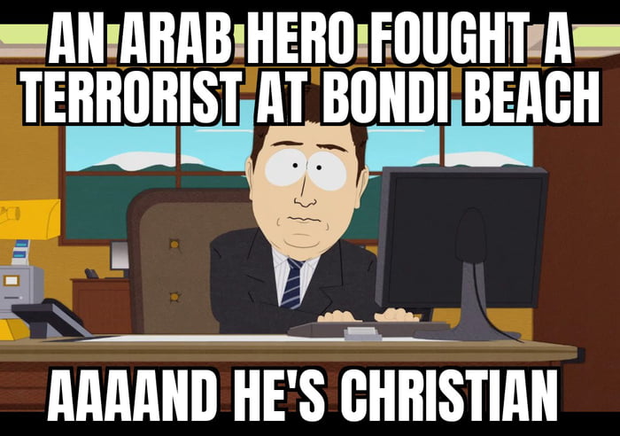 Ahmed Al Ahmed, aged 43, the hero who fought the terrorists at the Bondi shooting, is a Lebanese Maronite Christian who owns a fruits shop. His Arabic name was pushed by islamists to convince the world he is Muslim.