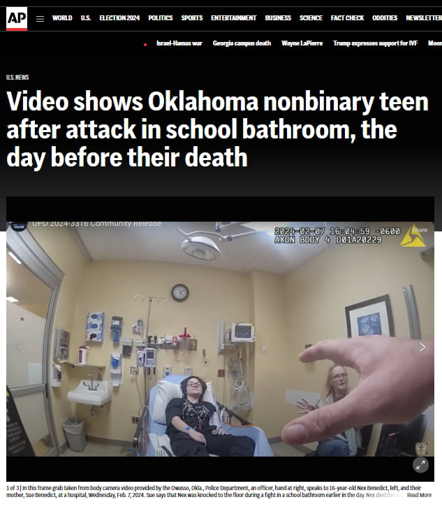 Male* enters girls bathroom, dumps water on 3 girls heads, throws one in to a towel dispenser, gets his a*s kicked... pepsi a day later.