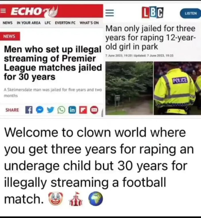 And we are the clowns