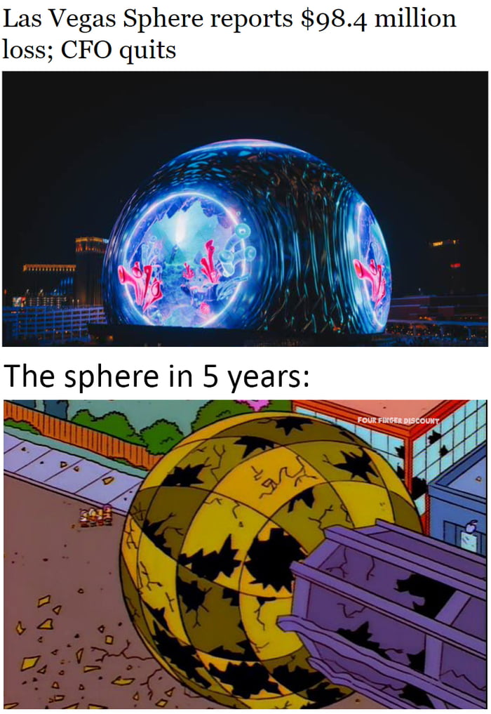 Did Simpsons predict the Las Vegas sphere ?