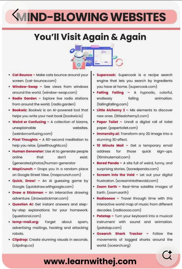 Give me your best Websites