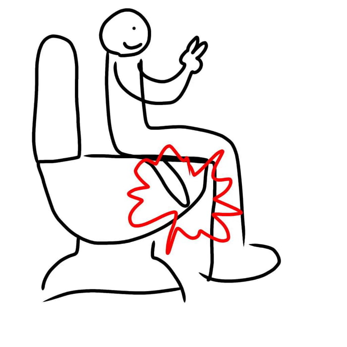 The worst feeling ever in a public toilet
