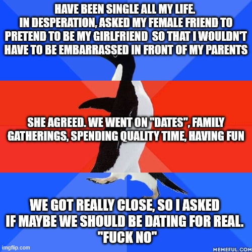 I don't really blame her, considering how pathetic this was to begin with, but boy did it hurt