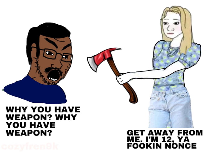 You could tell she'd been harassed before by them