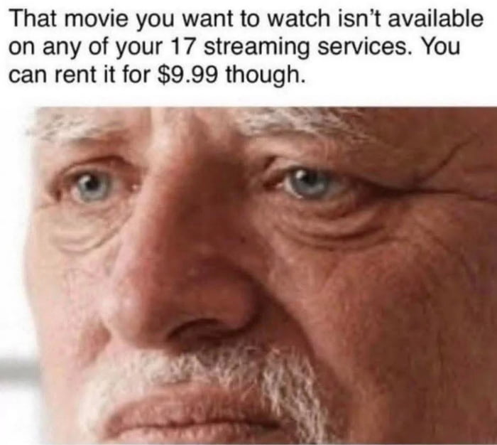 Seventeen streaming services and still gotta pay