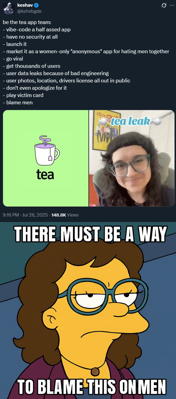 It's always the men's fault