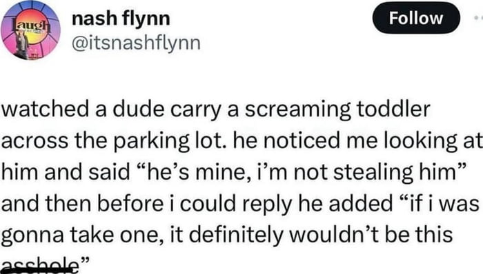 Asshole in the parking