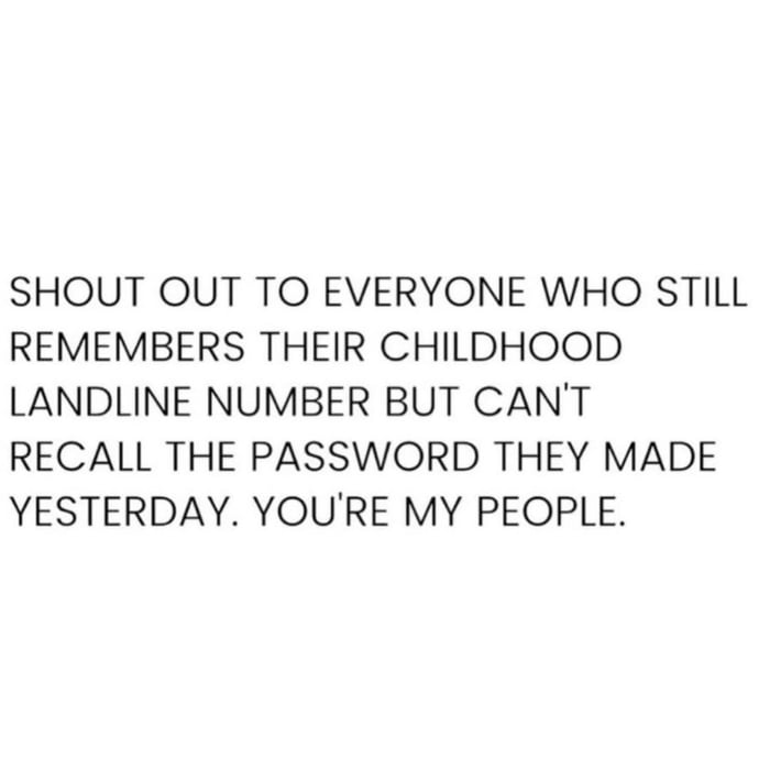 My brain is a filing cabinet for useless info