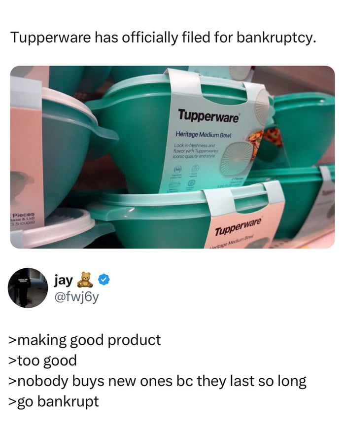 Built too well for capitalism.
