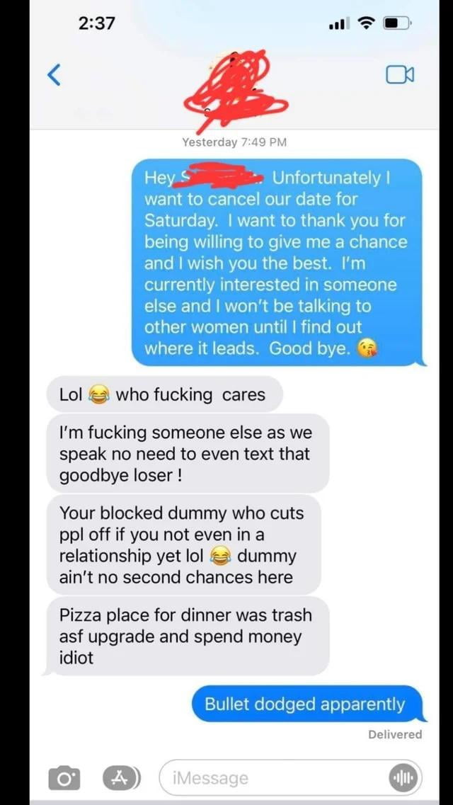 After I cancel the date