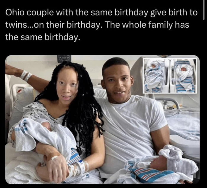 They all have the same birthday
