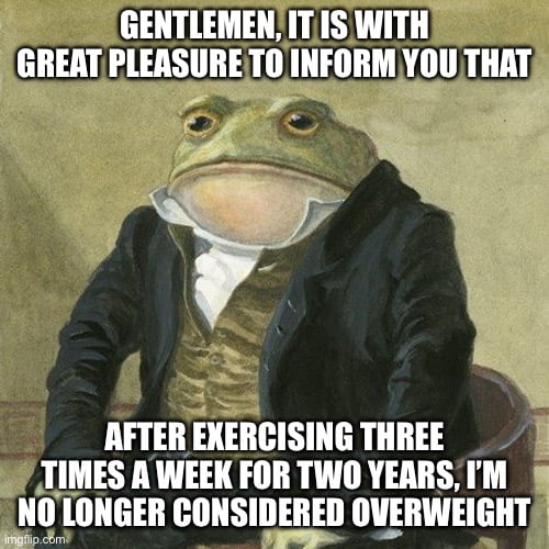 Thank you “Die in fresh fat fu©️k” Your 360 days journey made me start. I managed to reach my goal two days before my 40th birthday
