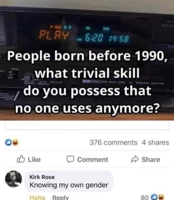 And about you guys? Me: the difference between a joke and an offense