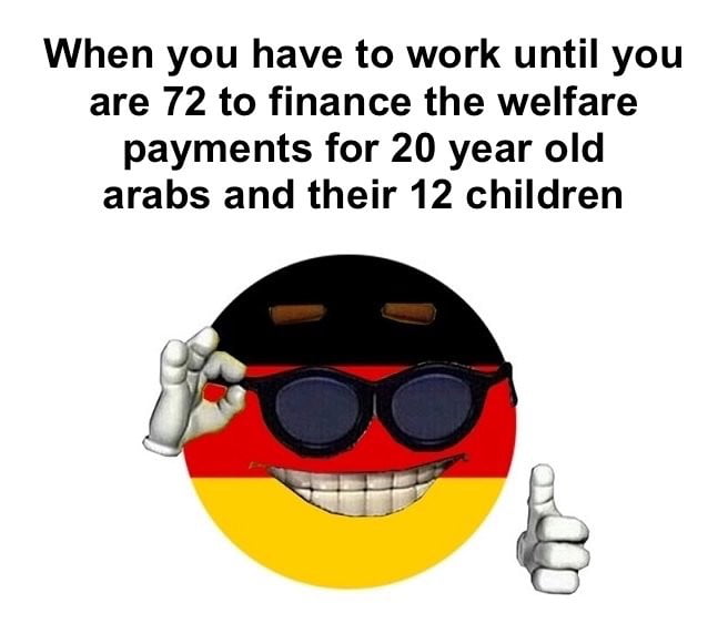 We have to slowly increase taxes, otherwise the working population will no longer be able to feed the growing number of invaders. *this is real