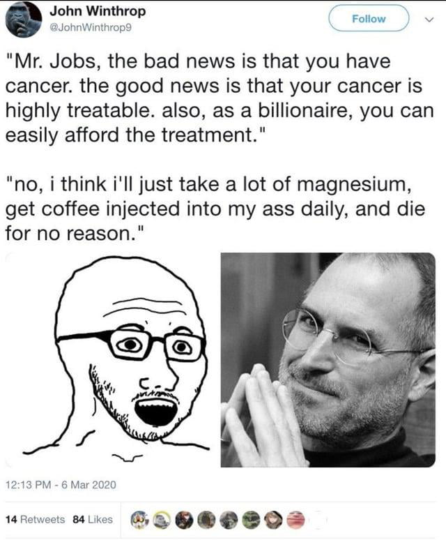 Mr jobs why did you die