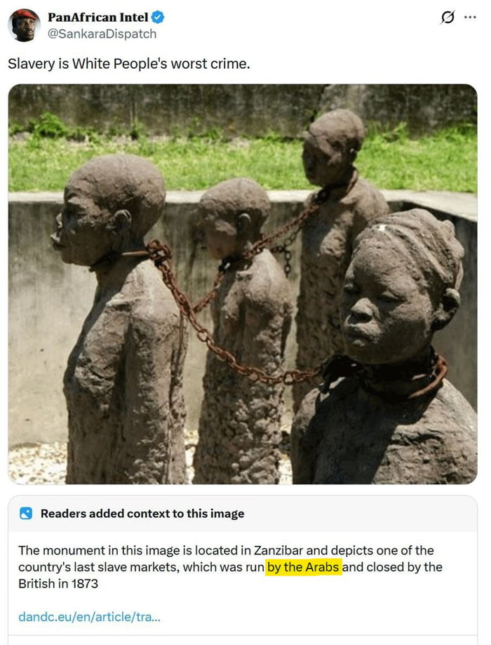 The Arab slave trade has not stopped since it started in the 6th century.