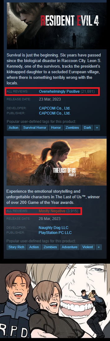 LOL! The reviews are day and night.