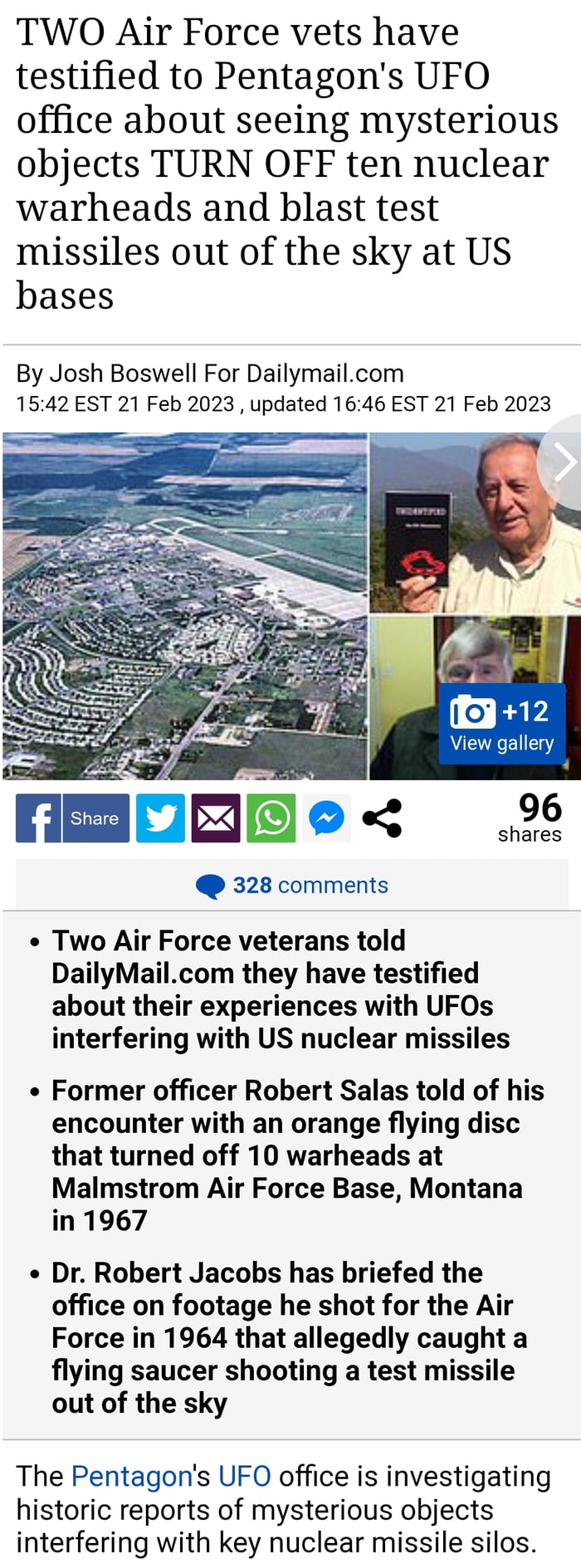 "Just Weather Balloons" - Cognitive Dissonance