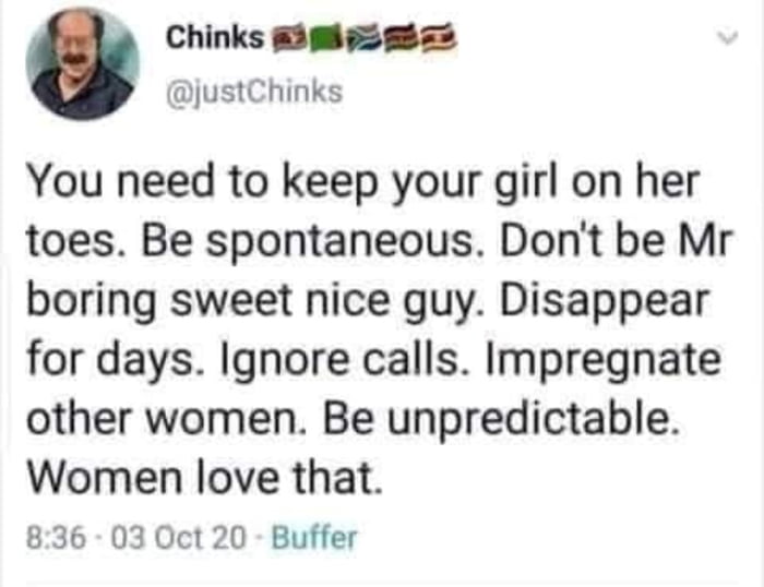 Unironically good advice