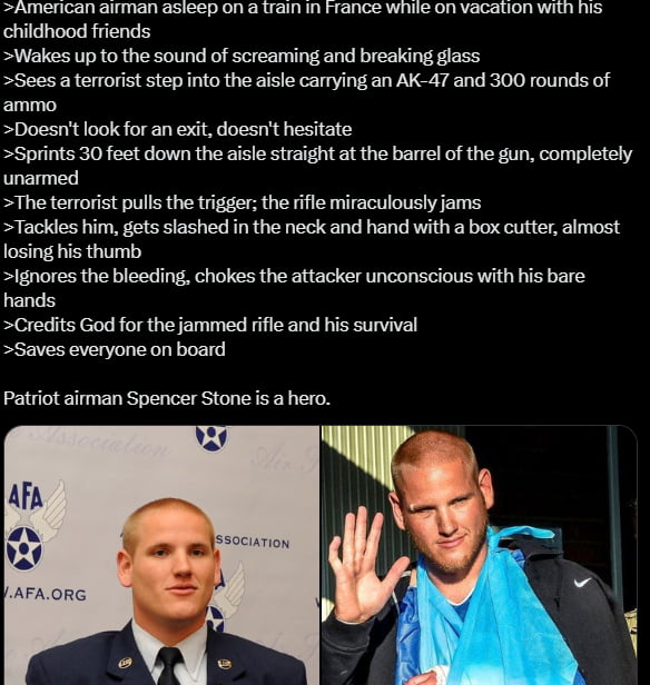 Lucky there was a man on the train.