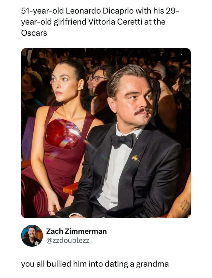 Dicaprio finally dating someone over 25, the internet wins