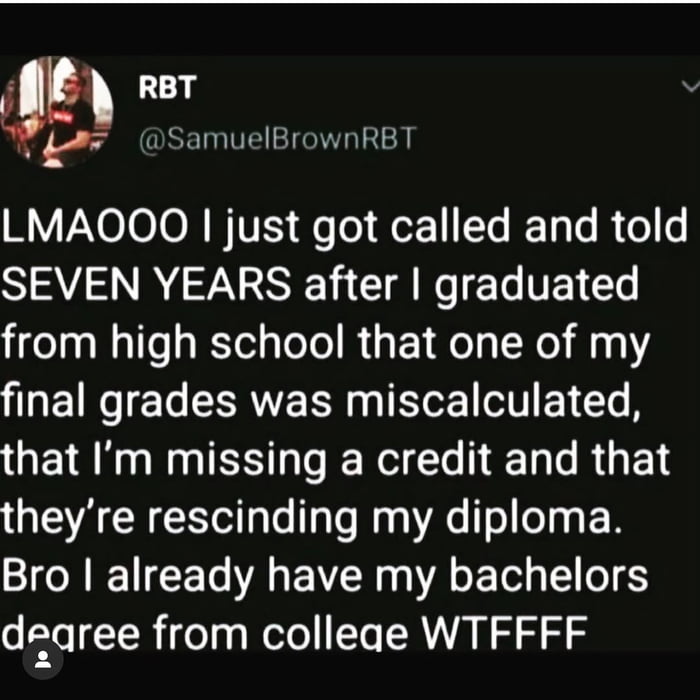 Imagine getting this call seven years later