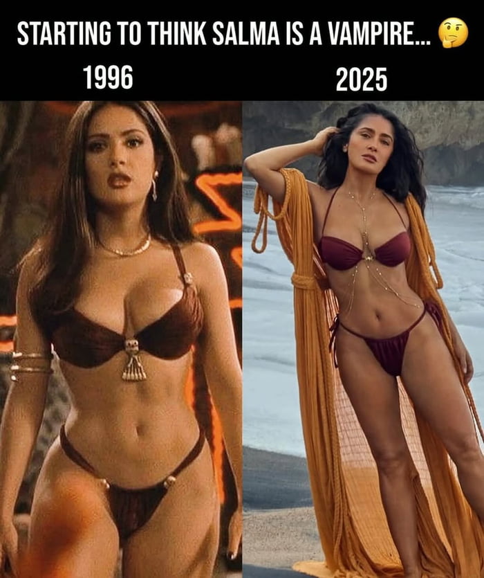 Salma Hayek defying time, what's her secret
