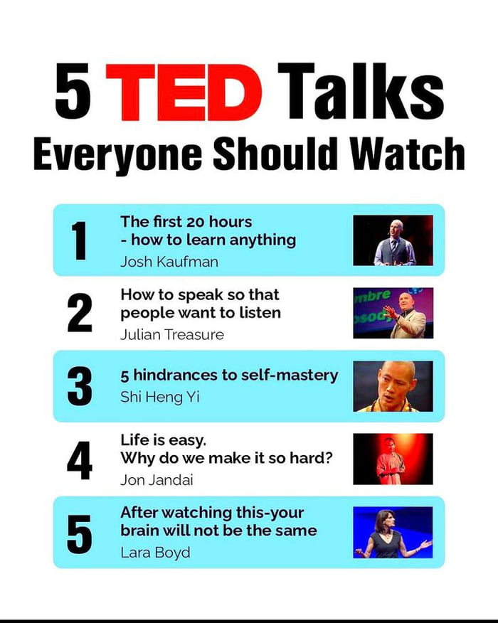The only TED Talk I've seen was by Bréne Brown.