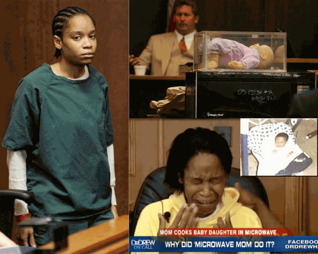 WTF - China Arnold was sentenced to life in prison after cooking her baby in the microwave